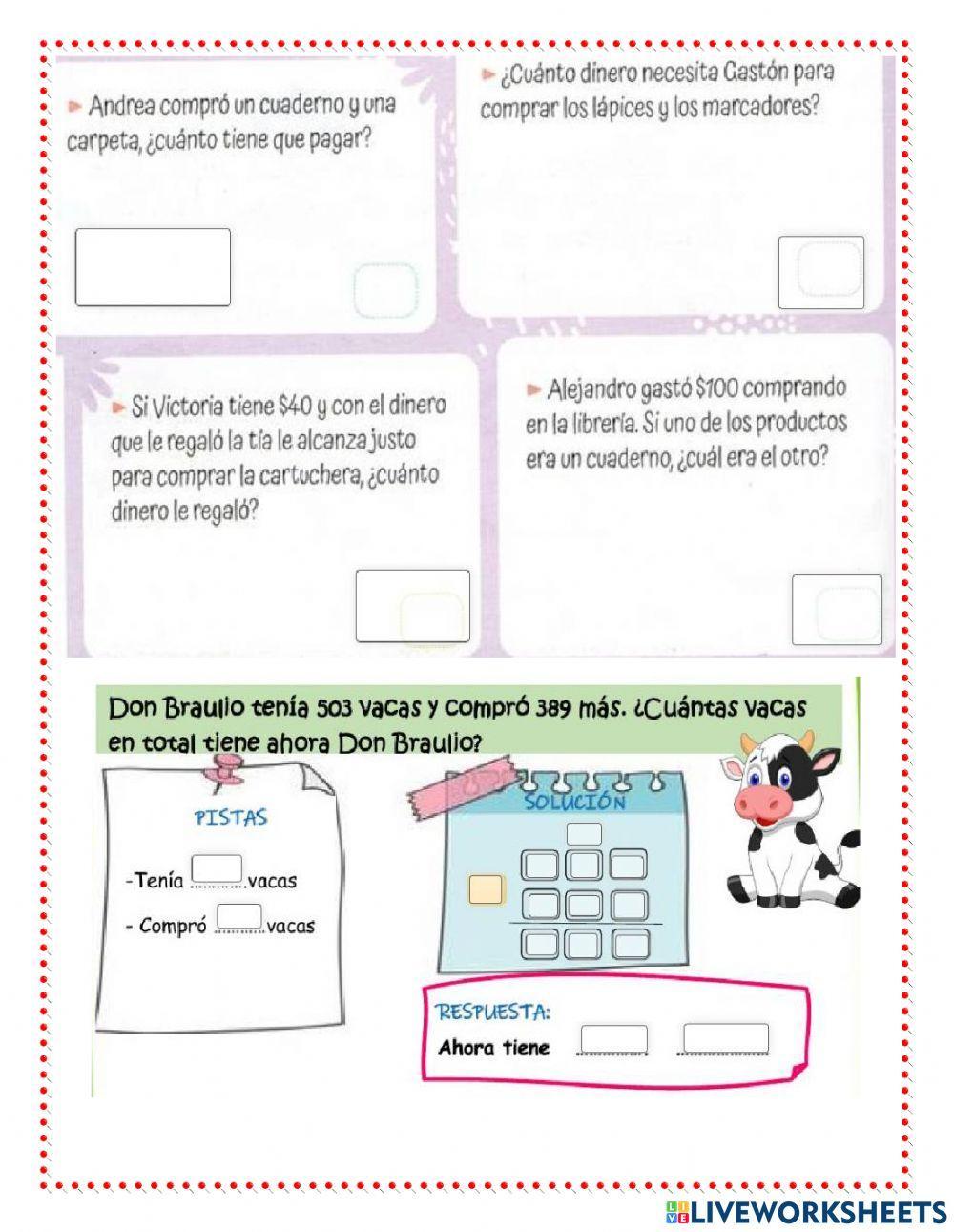 Ejercicio de Restas Prestando | PDF | Deportes | Ocio, image size:1000x1291