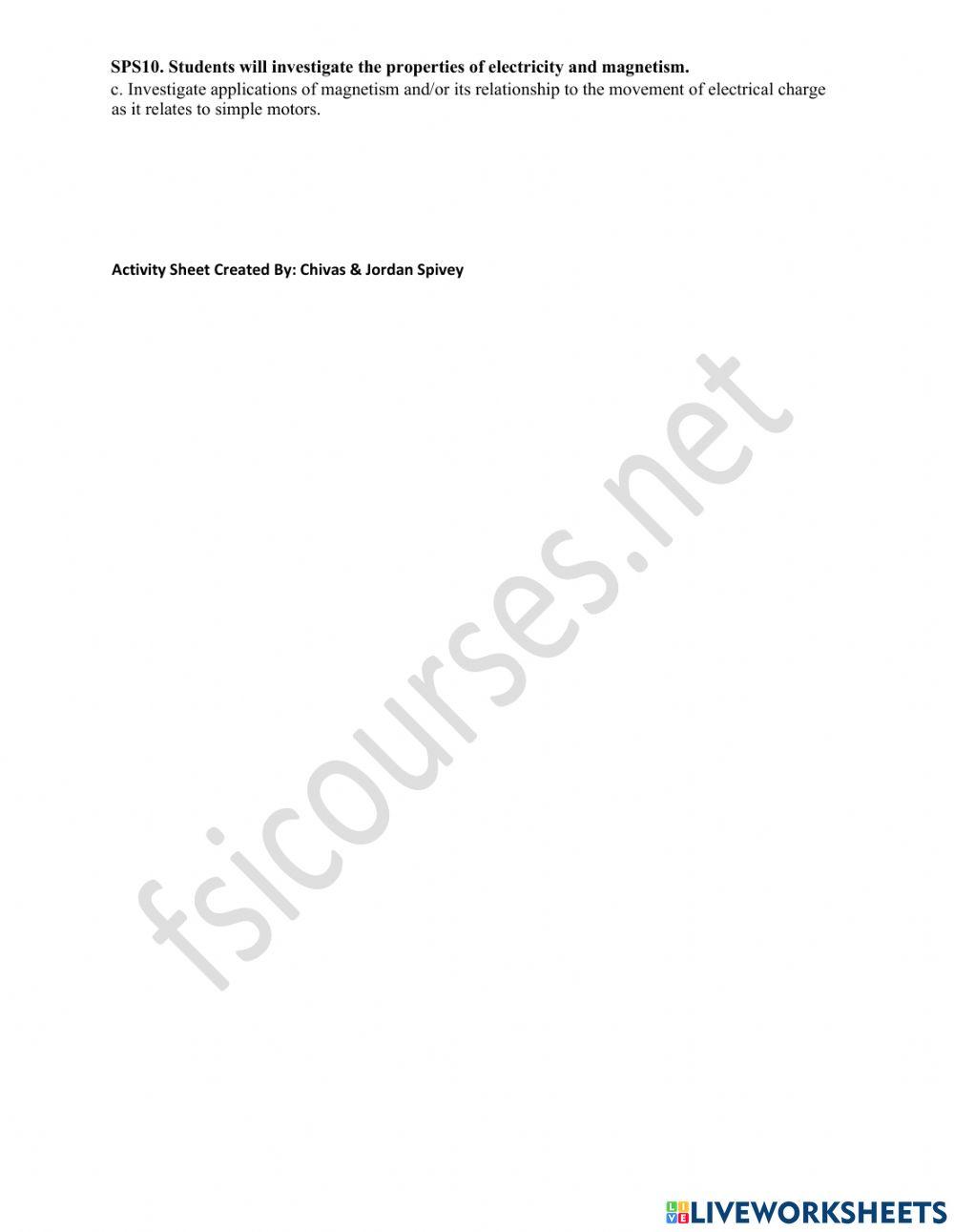 Build A Simple Electric Motor