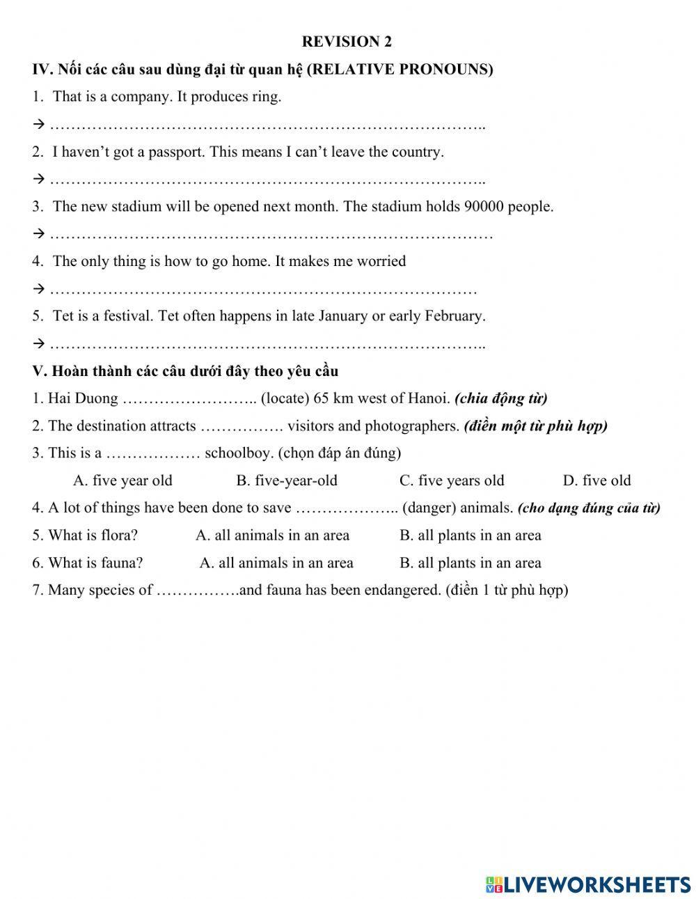 Ôn tập hk2 anh 10 bài 2