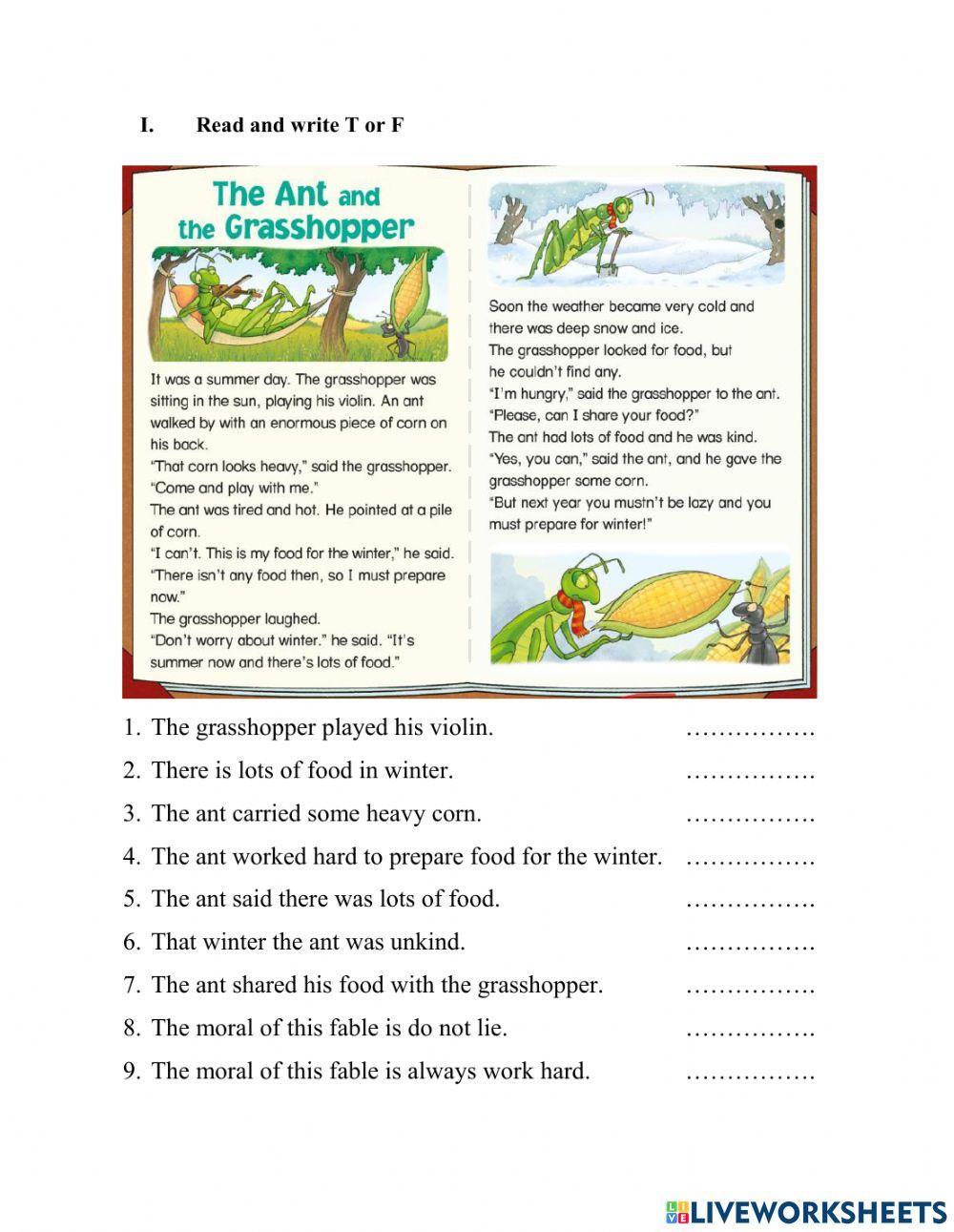 Ff5- the ant and the grasshopper