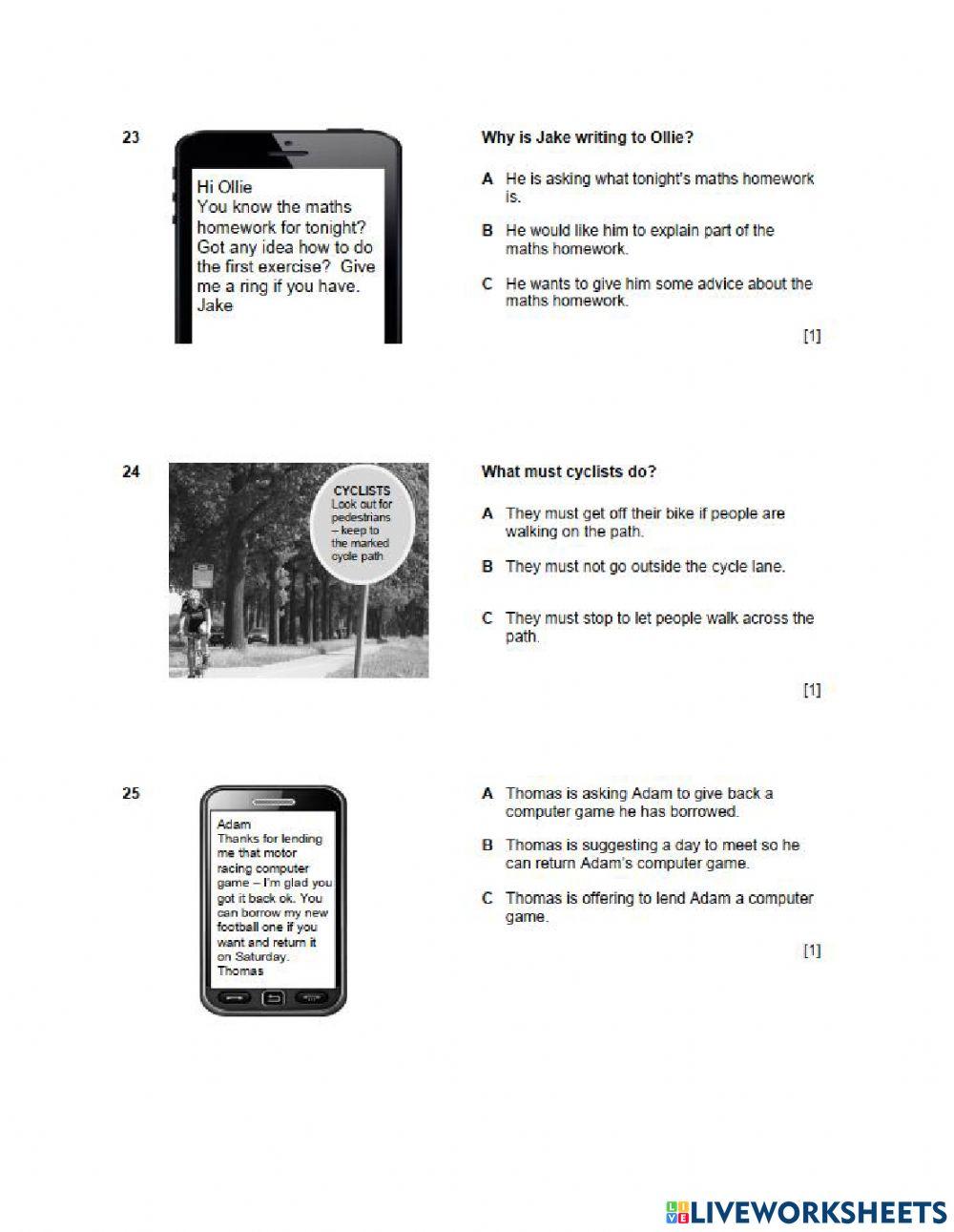 11.05.22 - Gold A2A2+- KET Practice