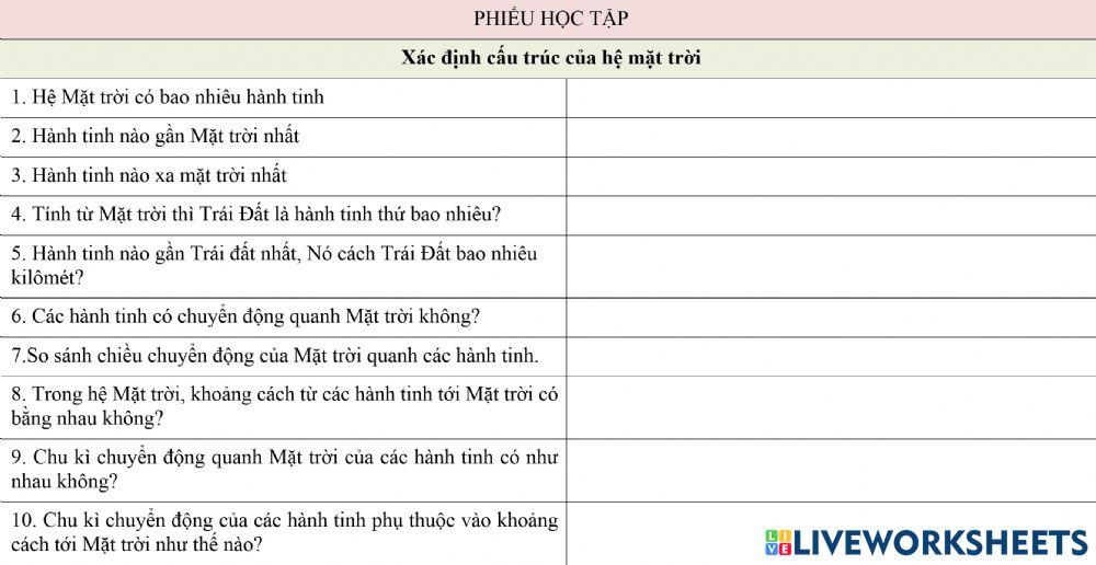 Hệ mặt trời