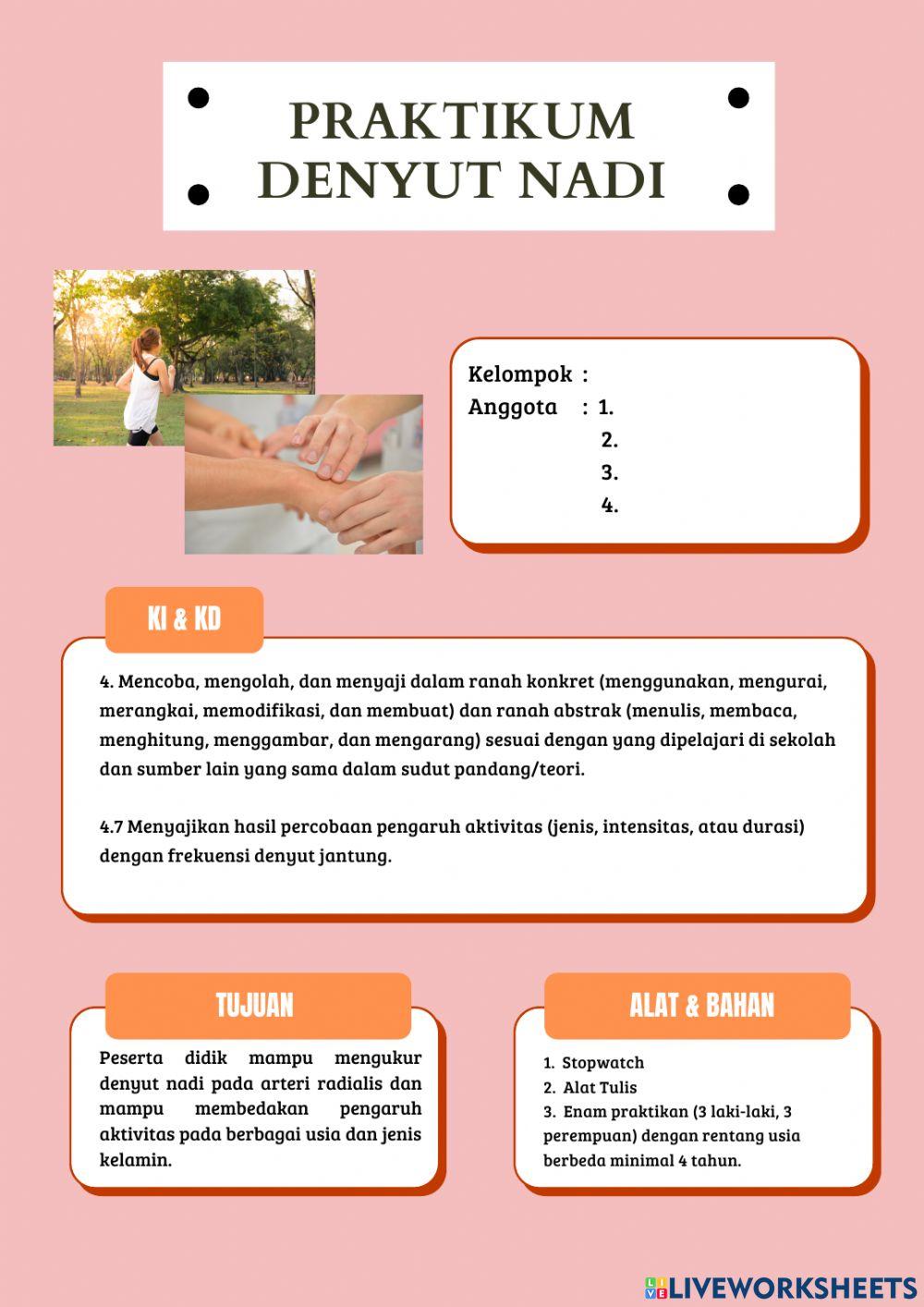 Praktikum denyut nadi