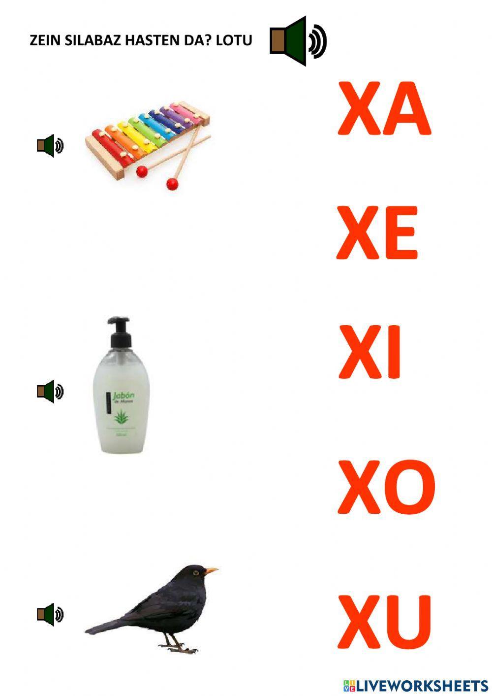 Zein silabaz hasten da?. X