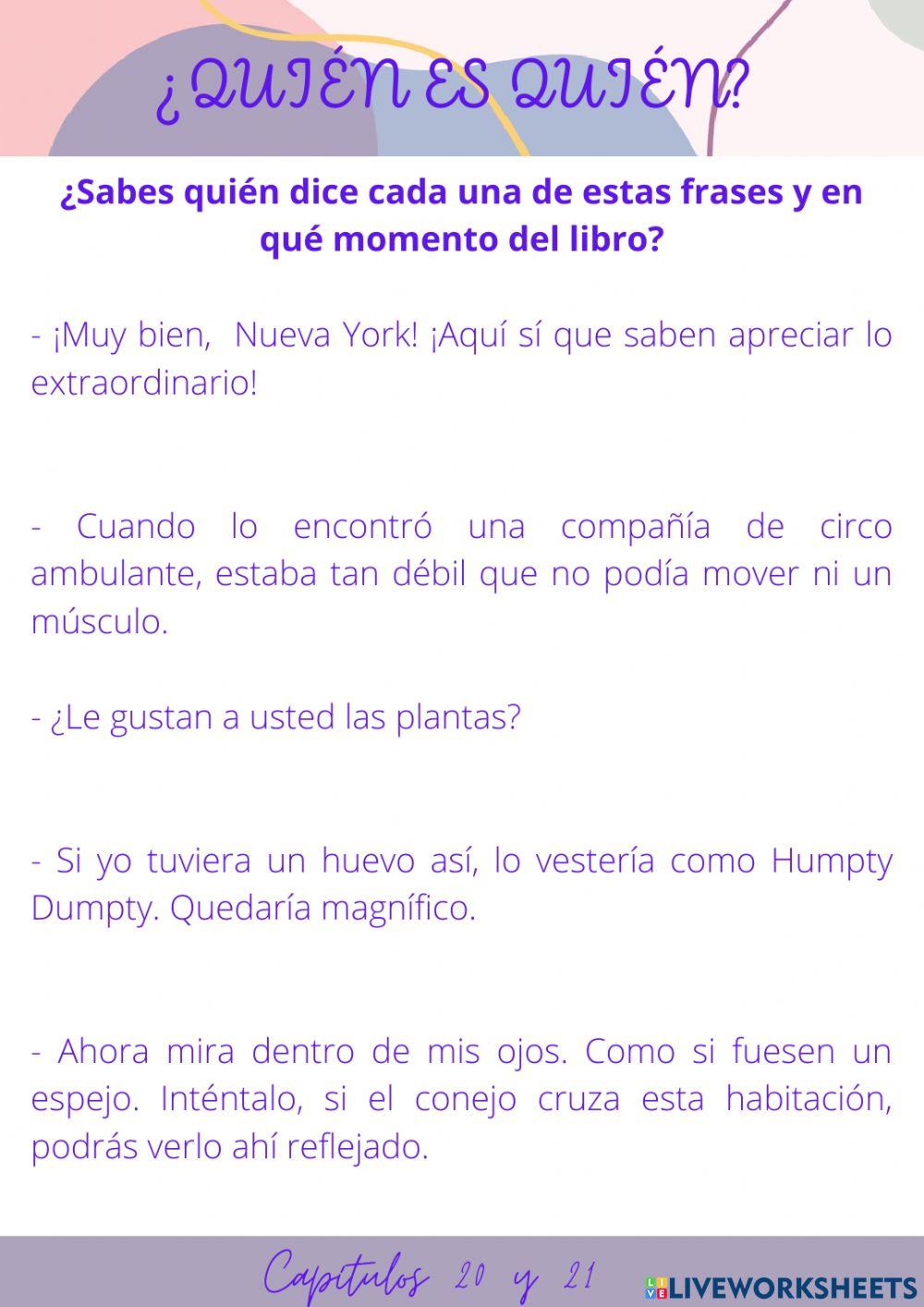 Prohibido Capítulos 20 y 21- Tarea 5