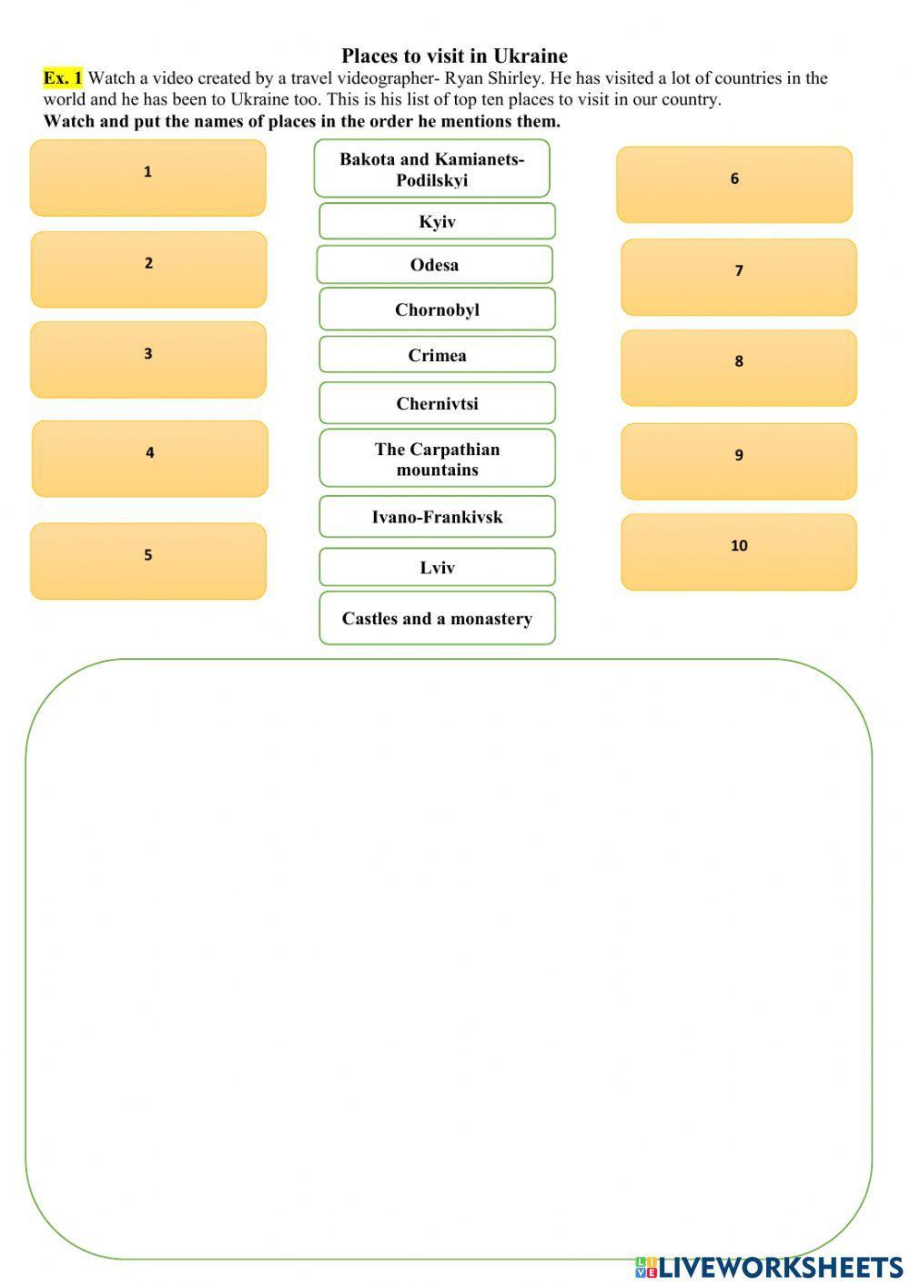 Top 10 places to visit in Ukraine