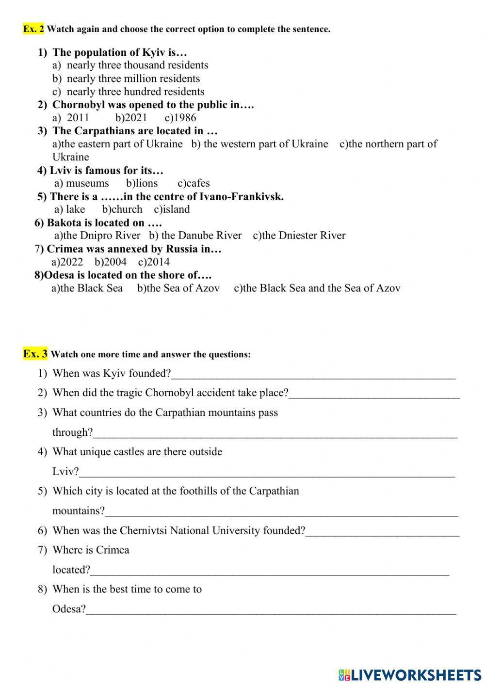 Top 10 places to visit in Ukraine