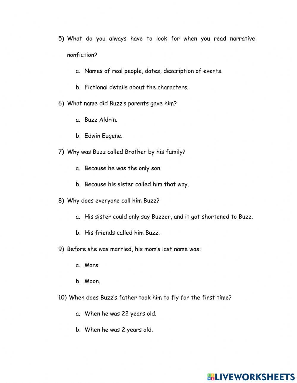 Narrative nonfiction autobiography