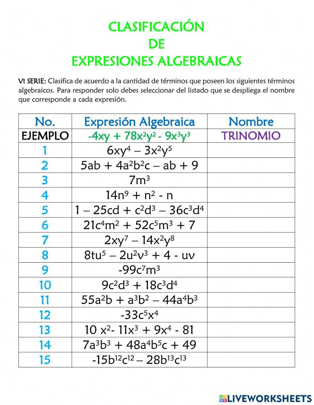 Introducción al Álgebra