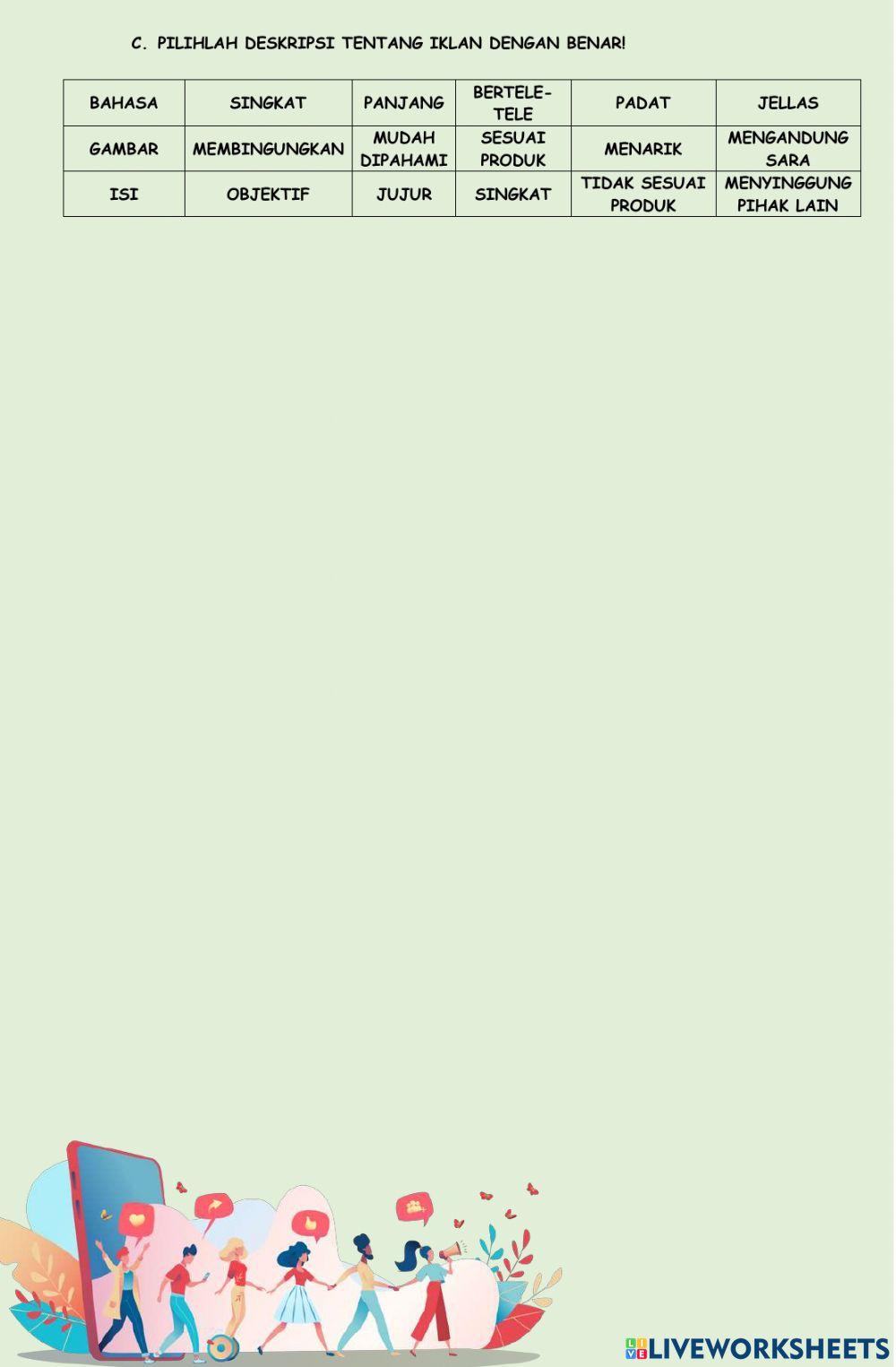 Bahasa indonesia tema 9 subtema 1