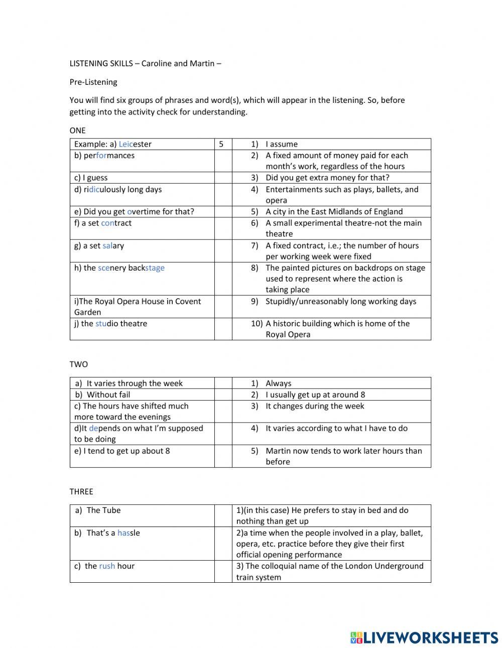 Caroline and Martin pre-listening