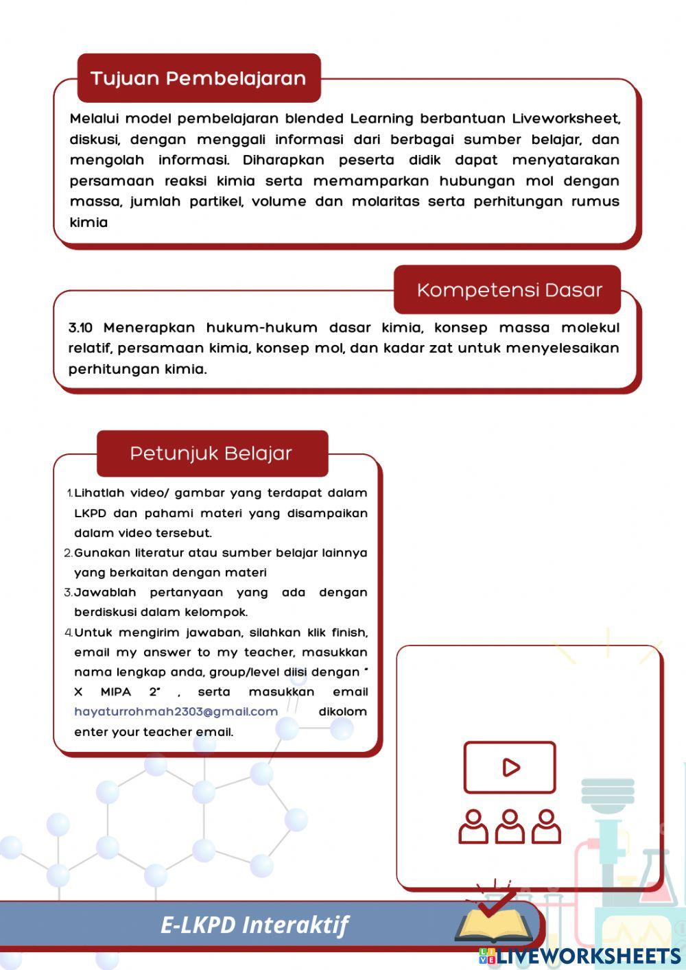 Perhitungan Reaksi Kimia