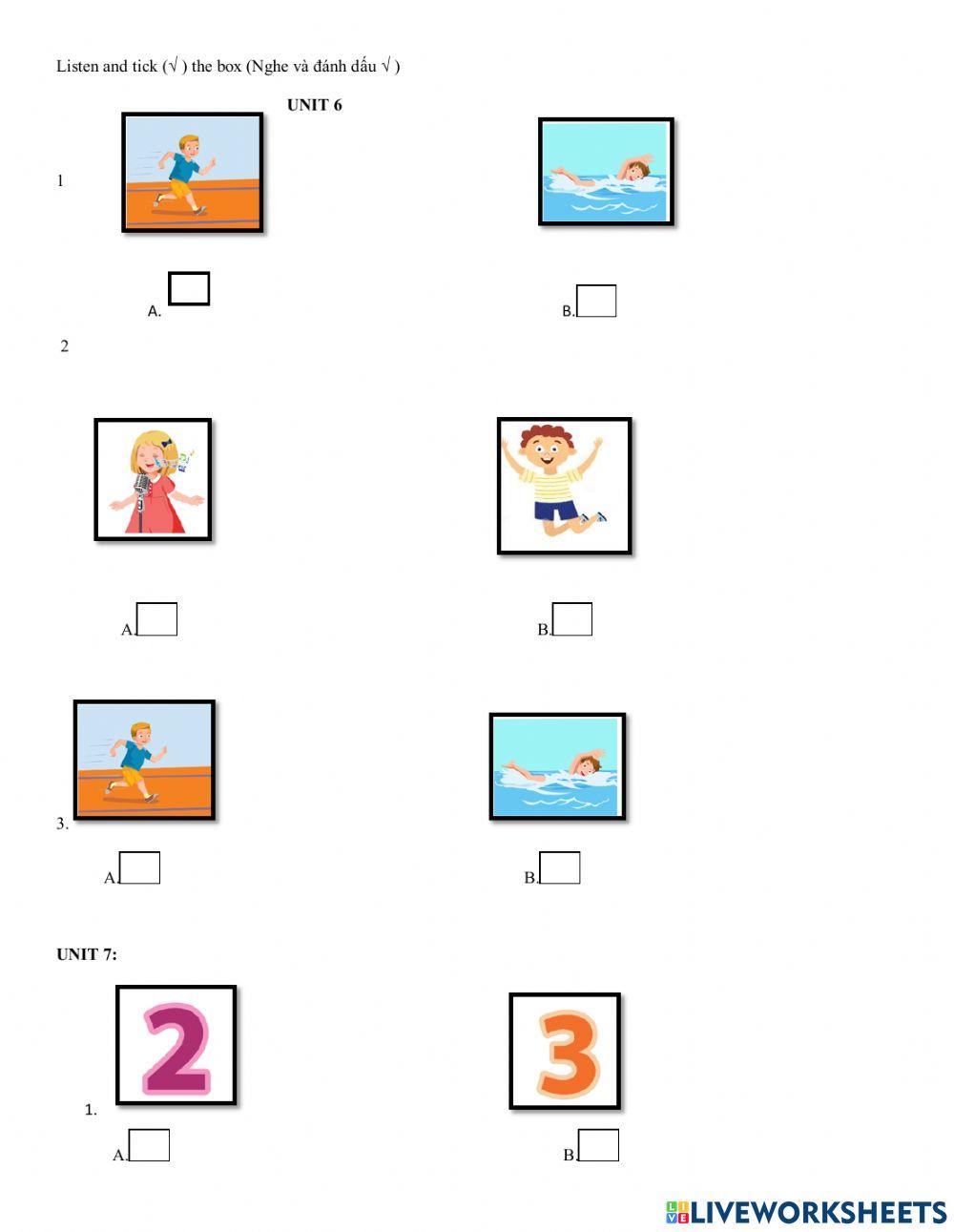 Listening grade 1 semester 2