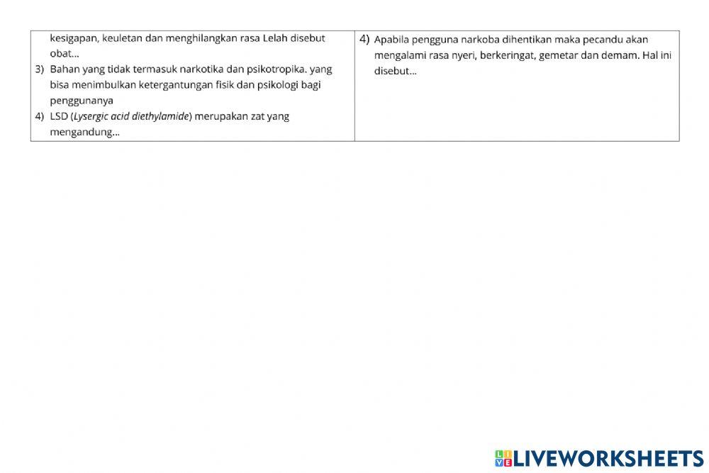 Teka teki silang materi psikotropika