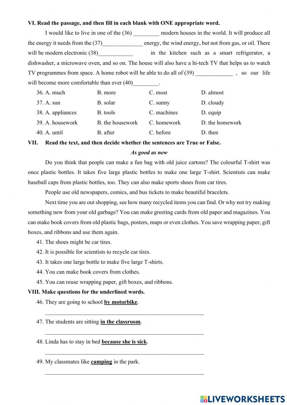 Grade 6 - PRACTICE TEST 3
