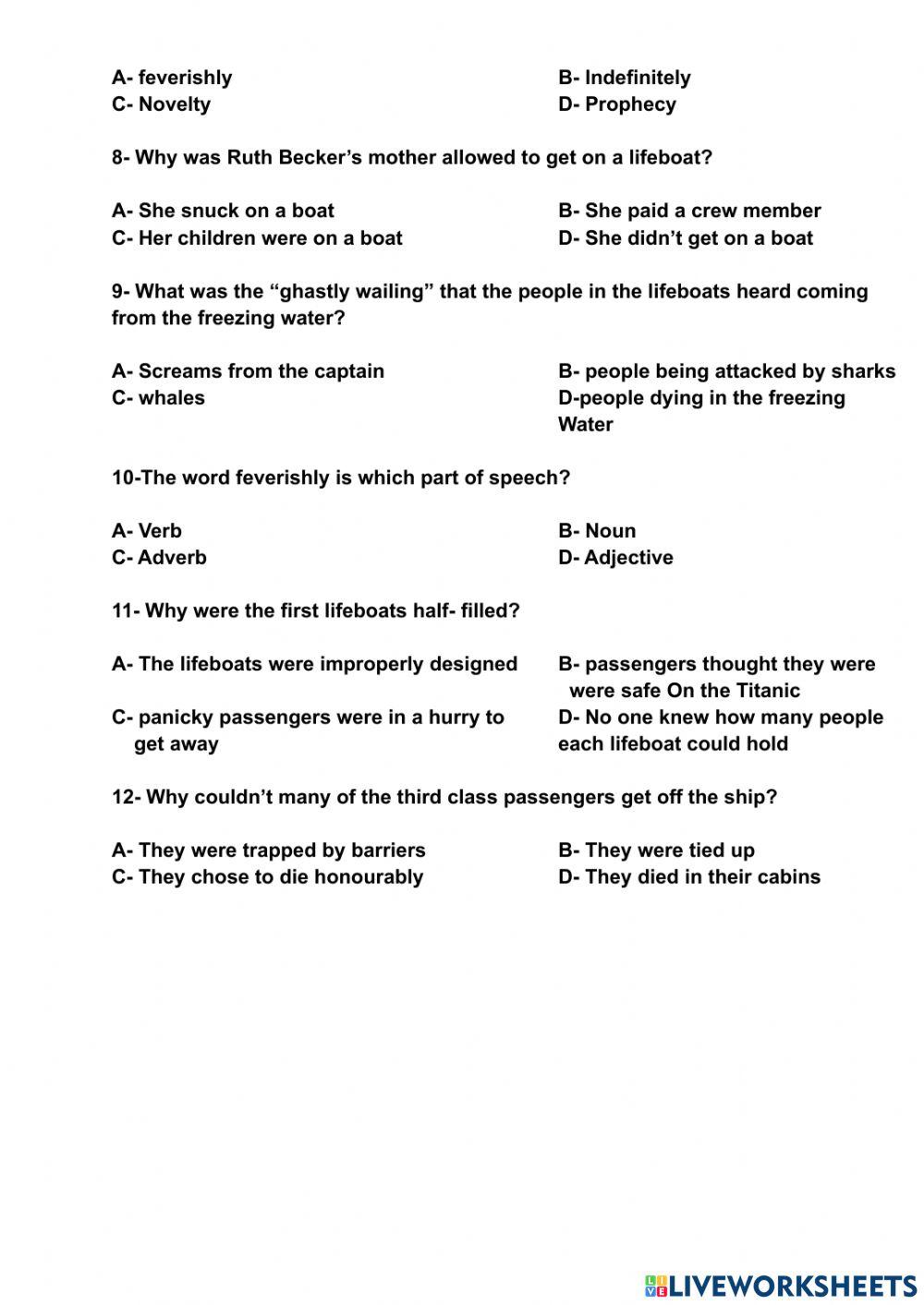 Exploring the Titanic 4