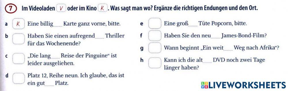 Kino oder Videotheka?