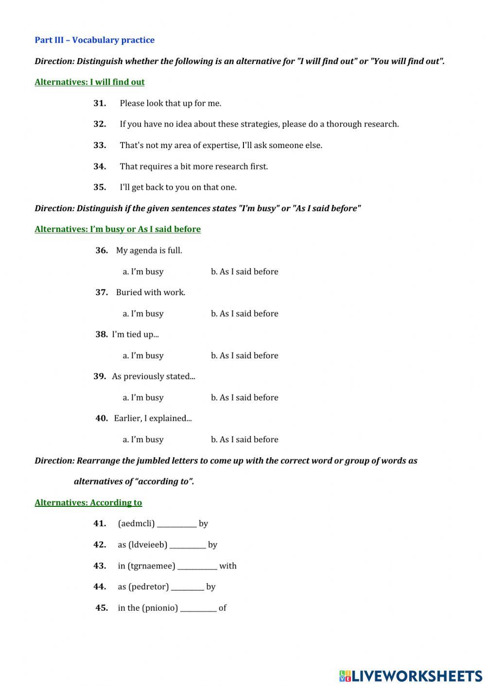 Basic class (Post-evaluation)