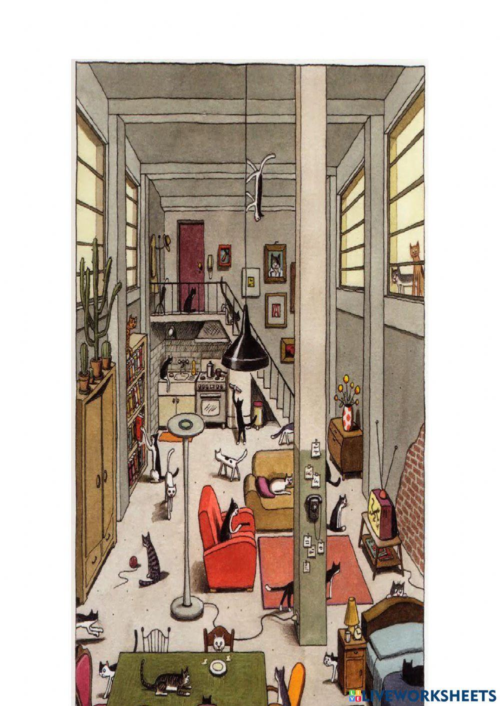 On és el gat?أين القط؟