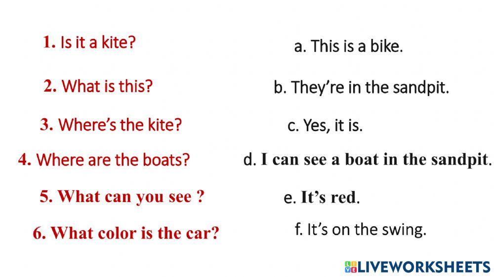 Matching Academy star 1 Unit 6