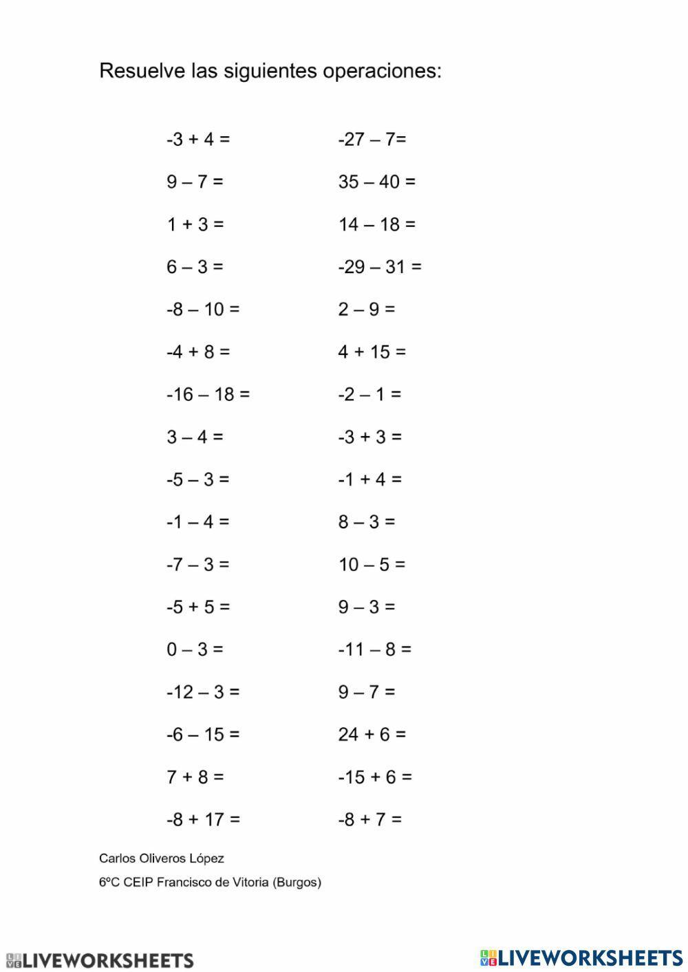 Suma de dos números enteros