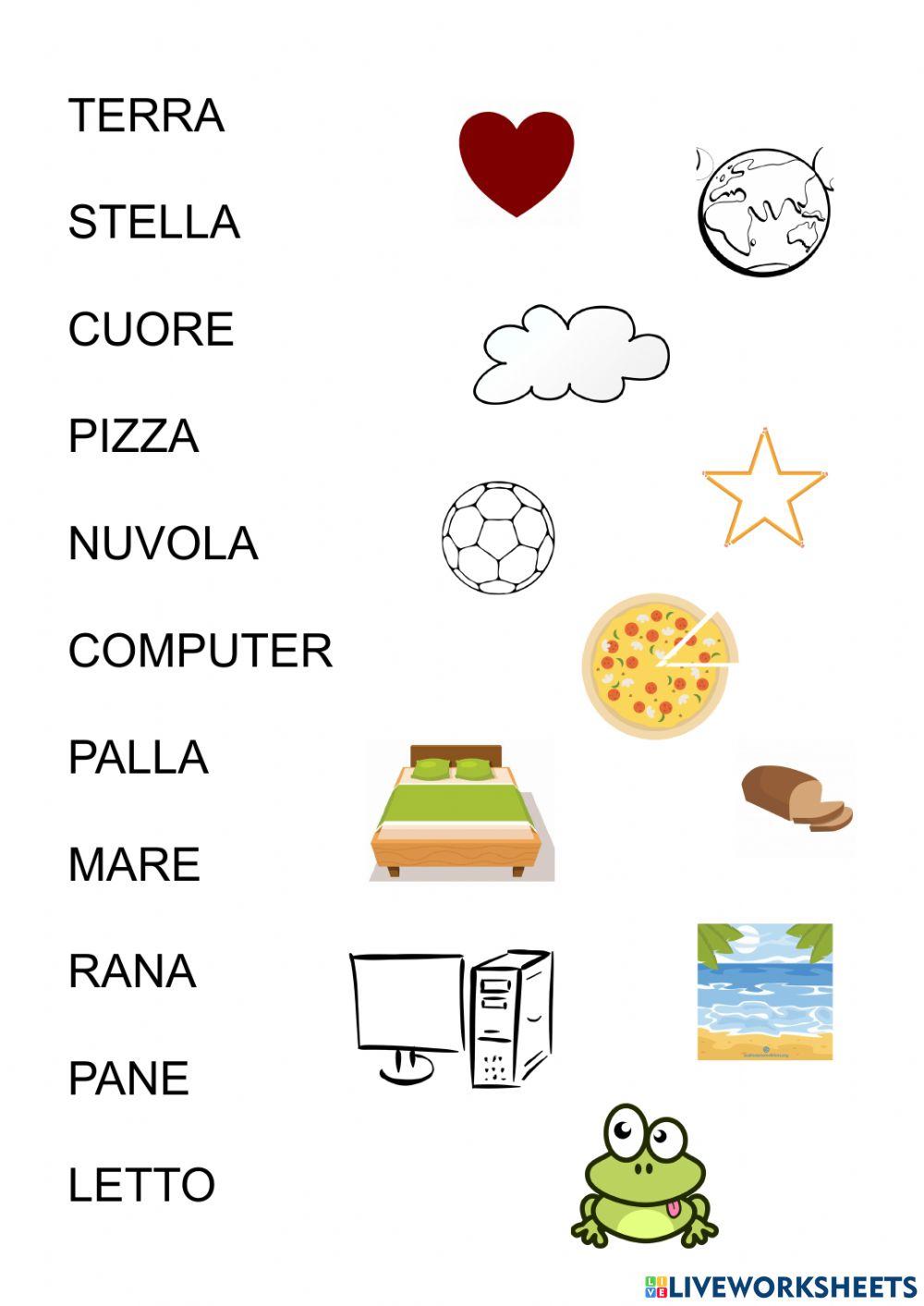 LETTURA GLOBALE - associazione immagini parole