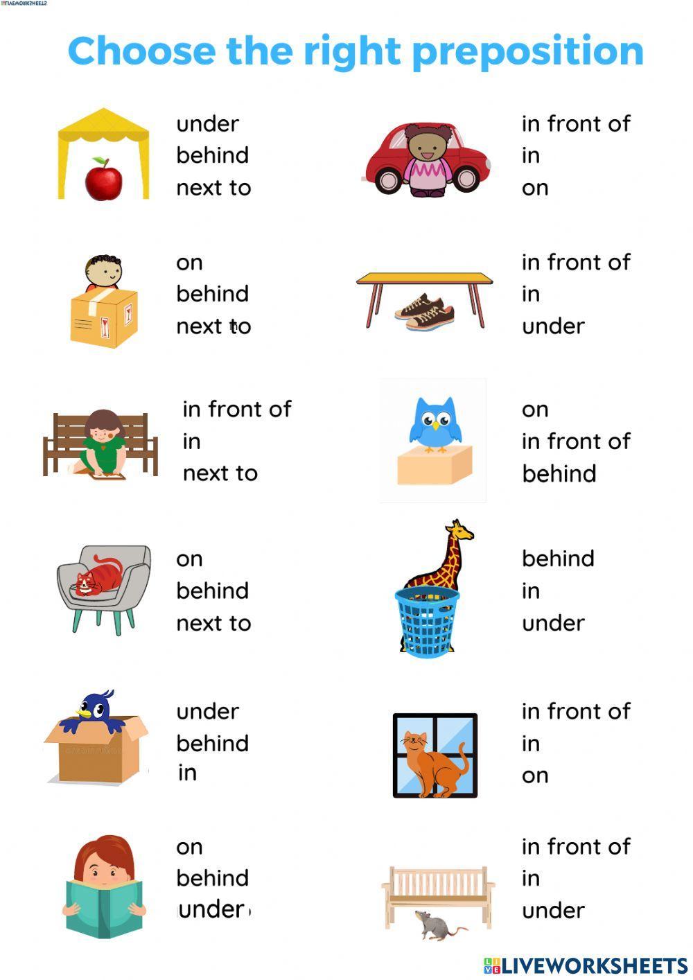Prepositions of place liveworksheets 2028078