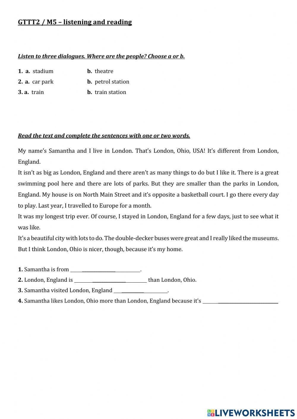 Gttt2-M5-listening and reading