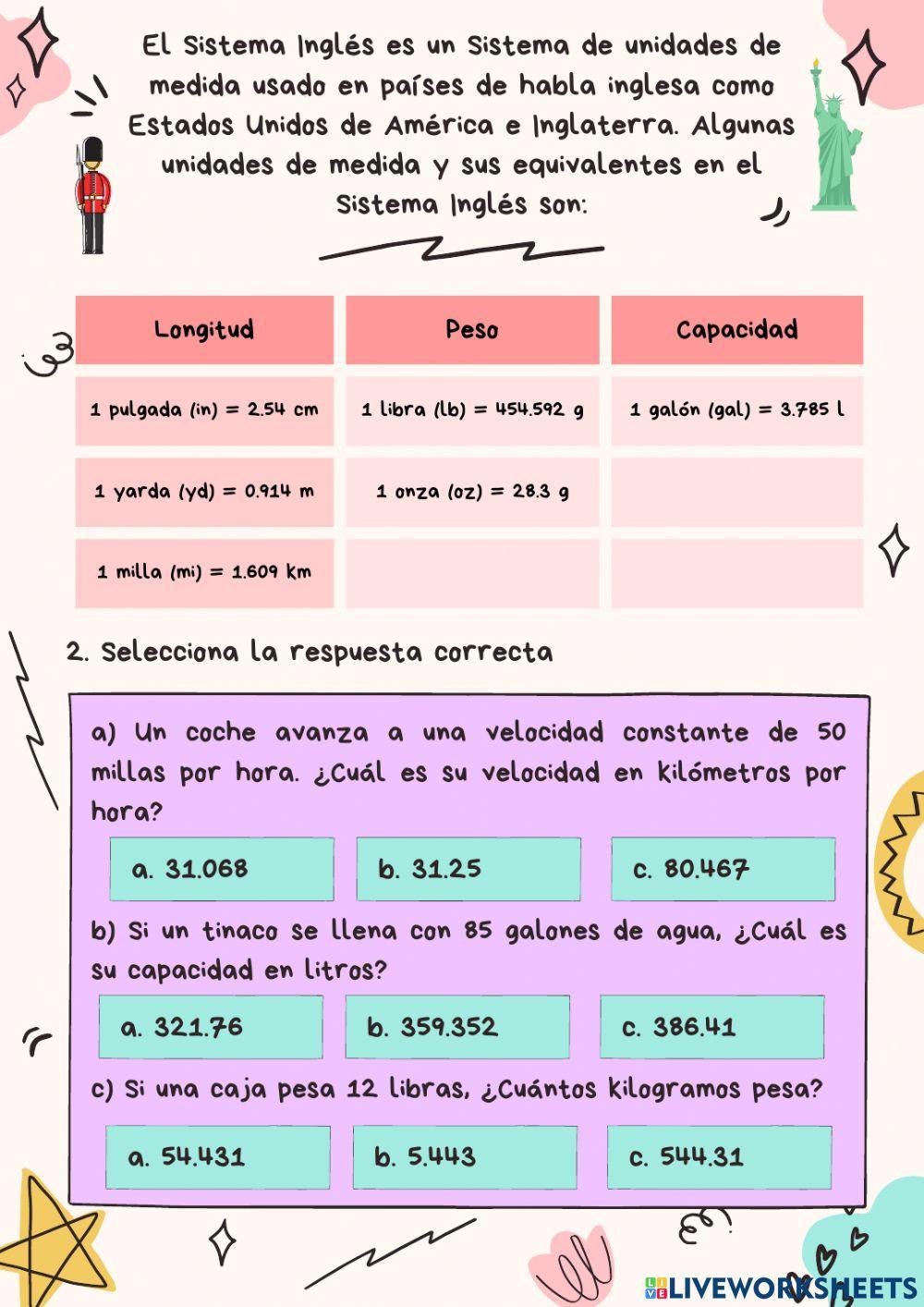 Conversiones de Unidades de Medida