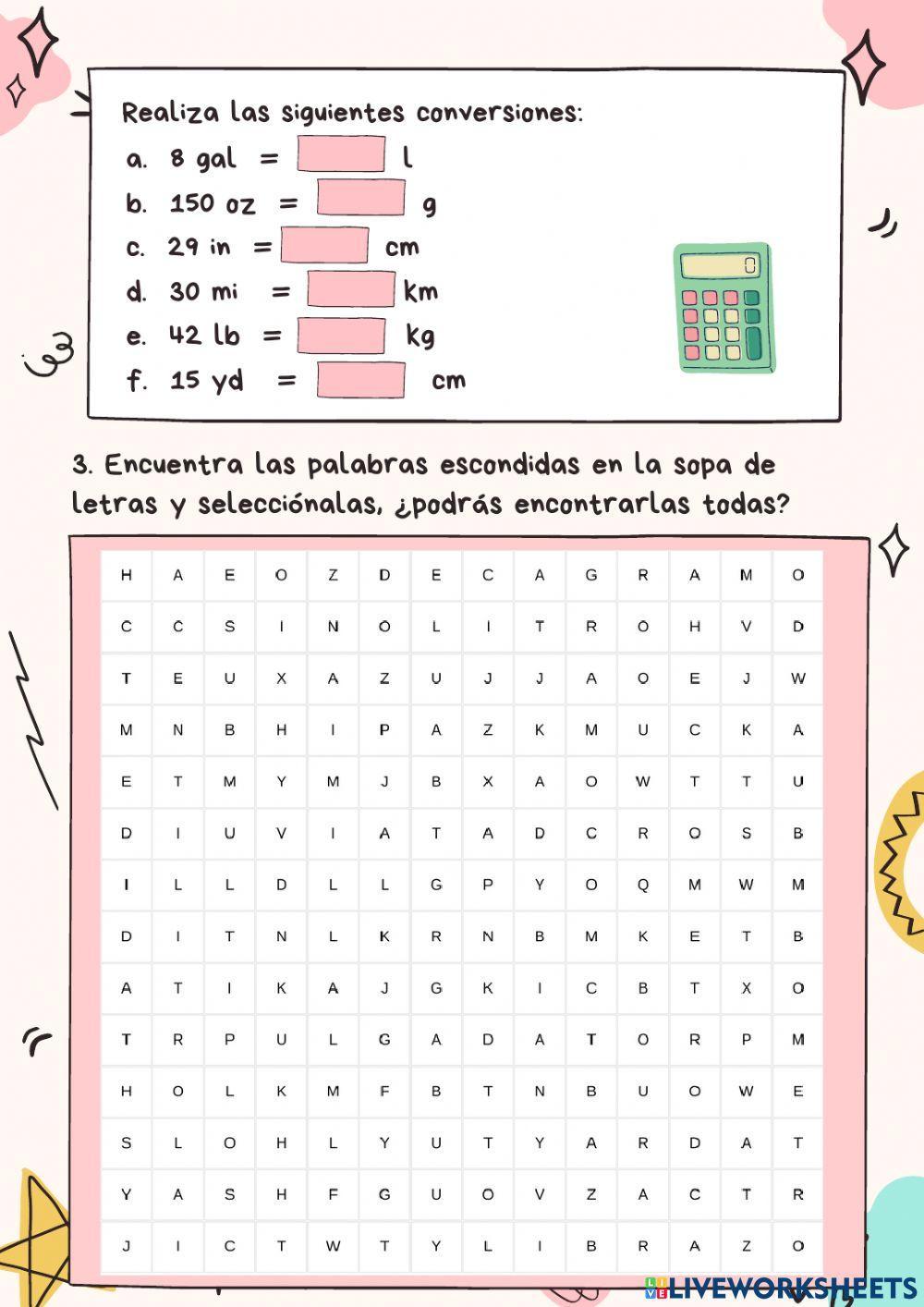 Conversiones de Unidades de Medida
