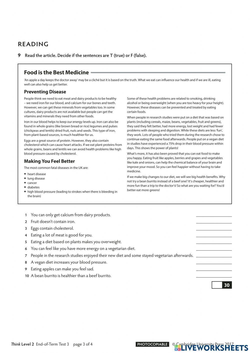 Control reading and control writing Think 2
