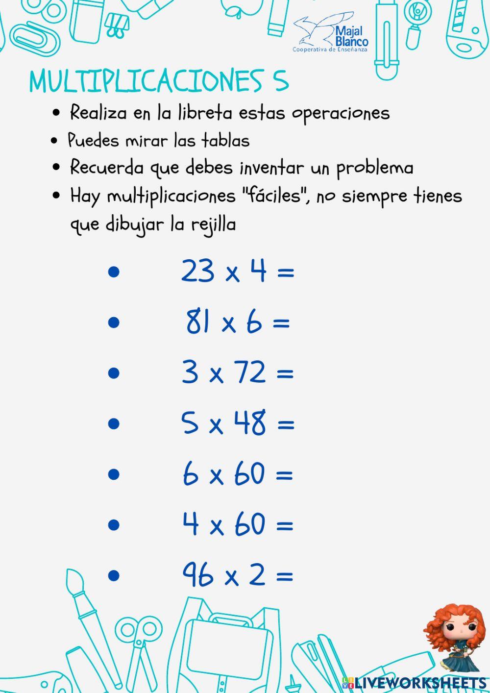Multiplicaciones 5