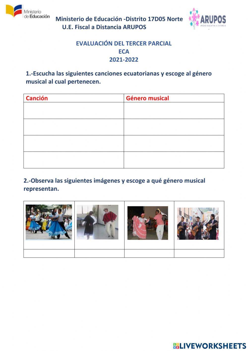 ECA: Evaluación del Tercer Parcial