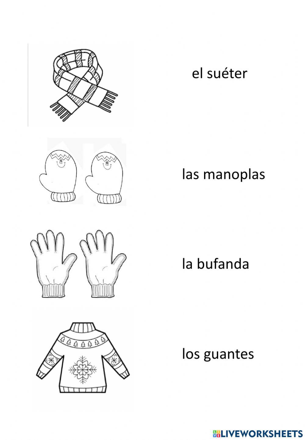 Vocabulario de invierno