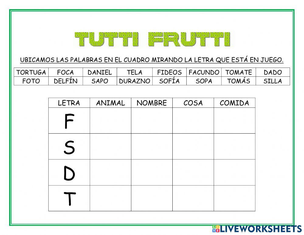Tutti frutti