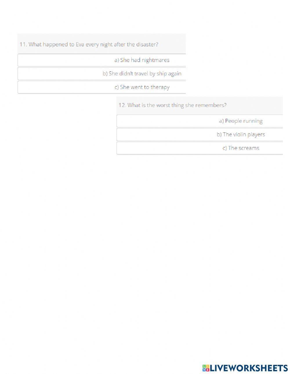 Survivor from the titanic