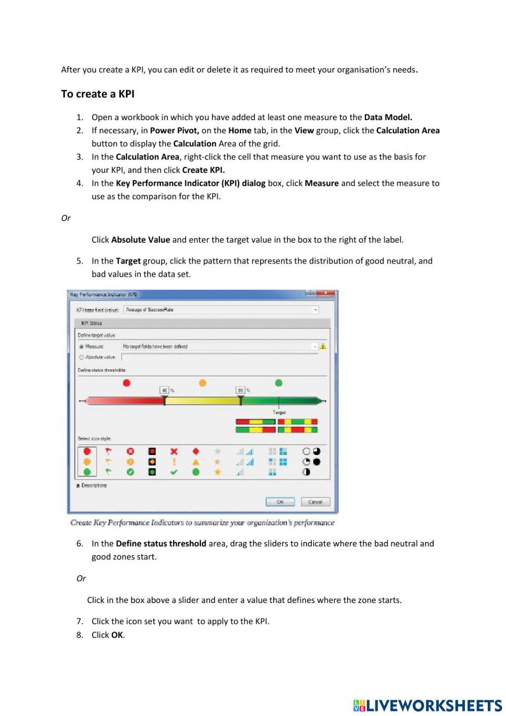 Lesson 3   Define and Display Key performance Indicators.