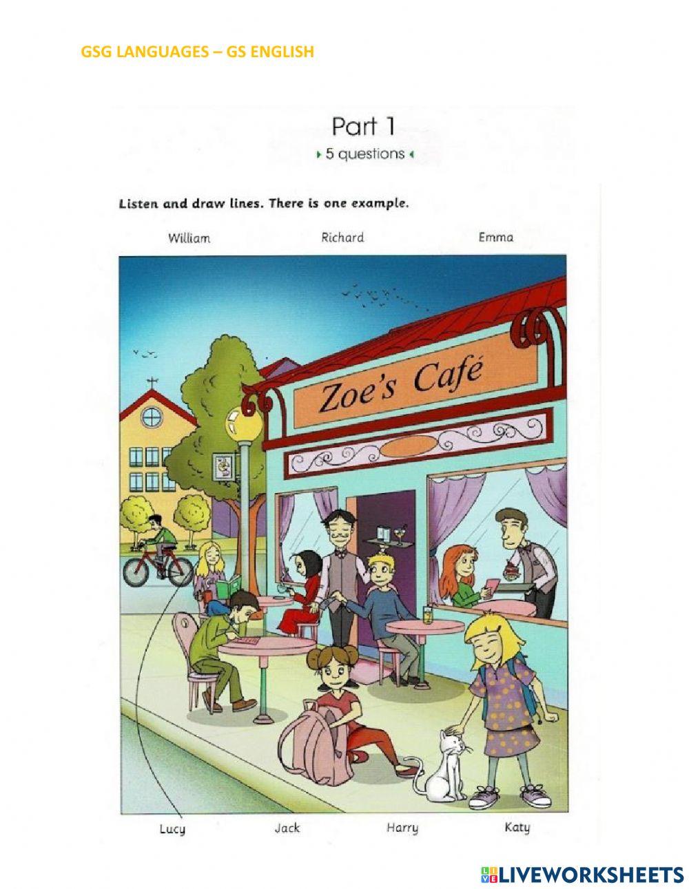 Skills Builder For Cambridge -Flyers-Listening-Part.1 - Test 1