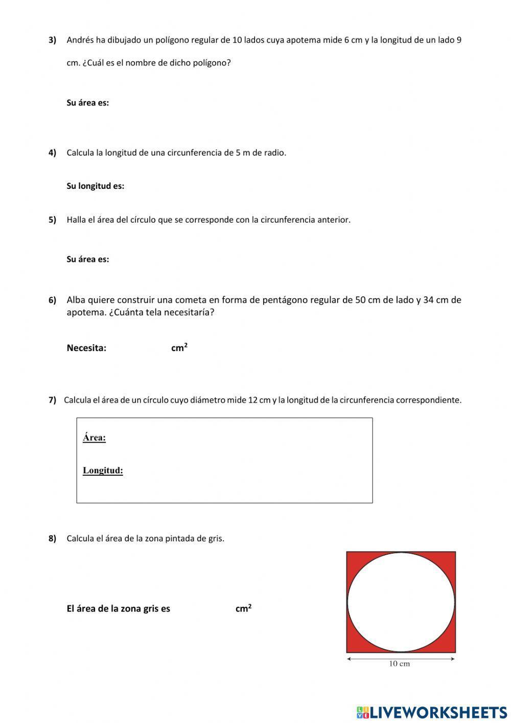 Perímetros-Áreas, ficha control