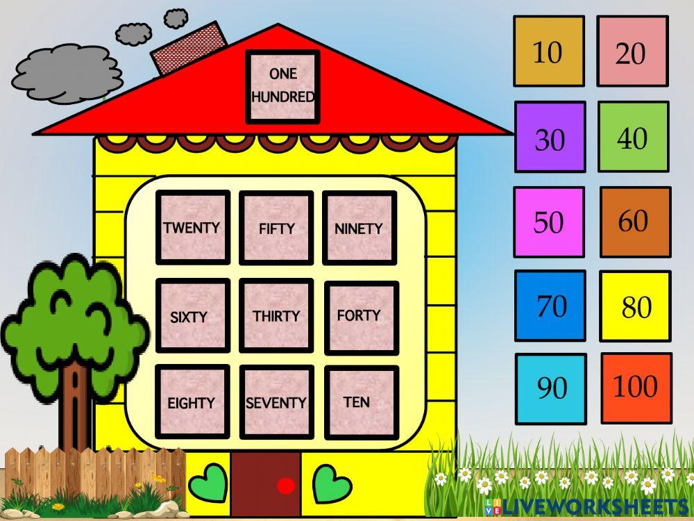 House numbers 10 by 10
