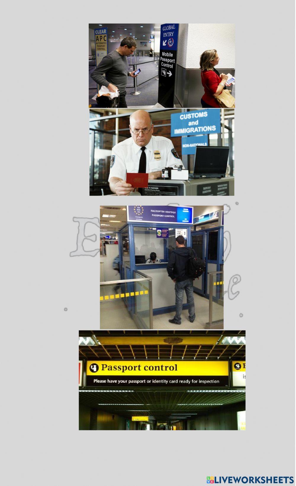 Passport control - dialogue