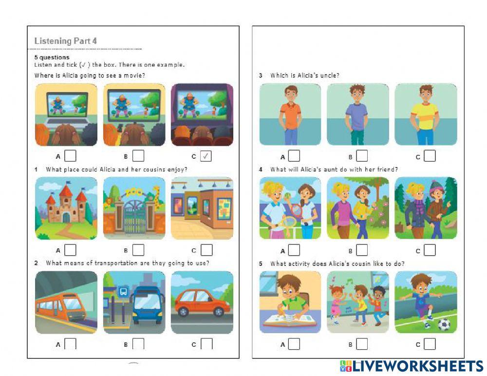 Mock Test Flyers 1 Listening 4 and 5