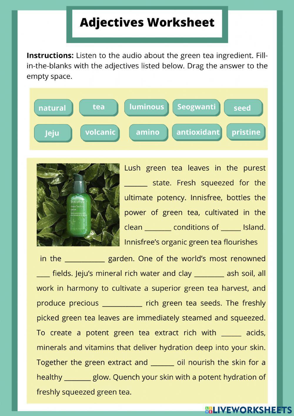 Skincare Ingredient (Green Tea)