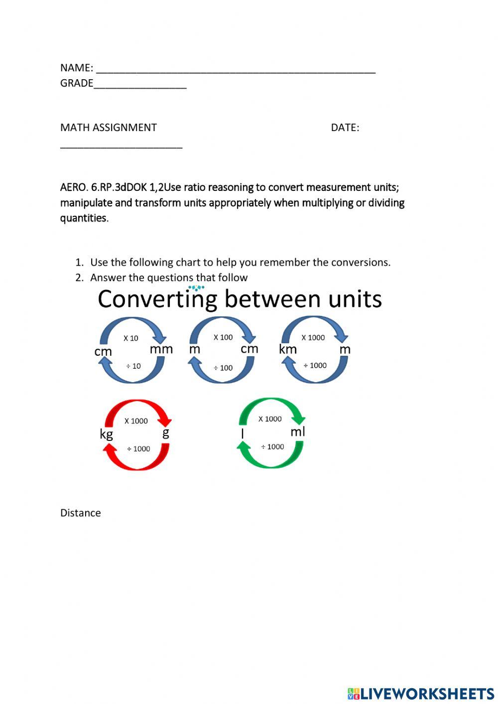 Aero 6 rp 3d using ratio reasoning to convert