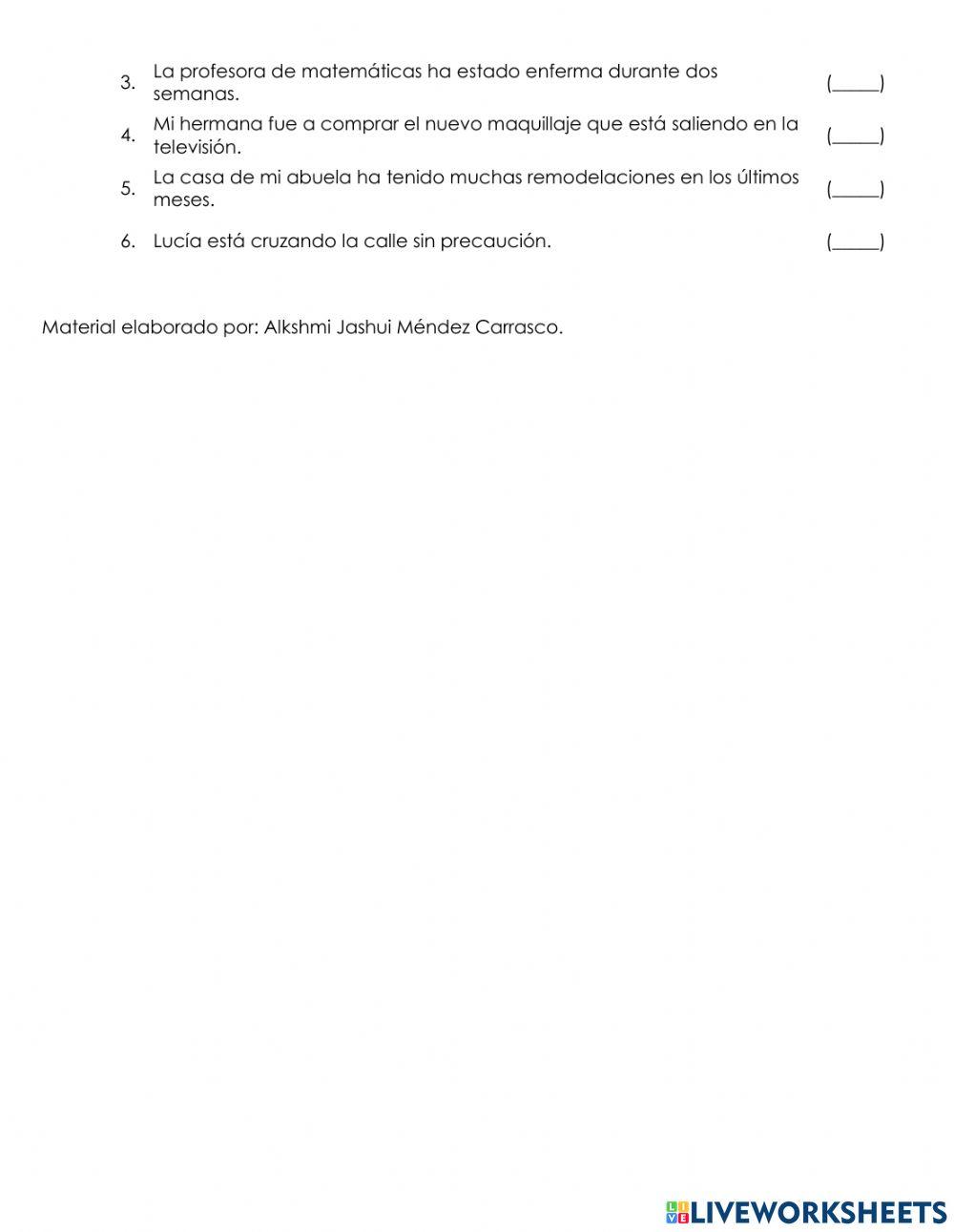 Actividad -Análisis de oraciones-
