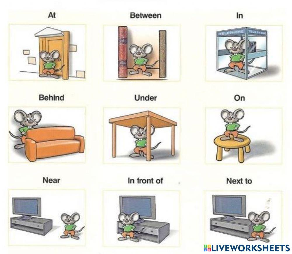 Prepositions of place