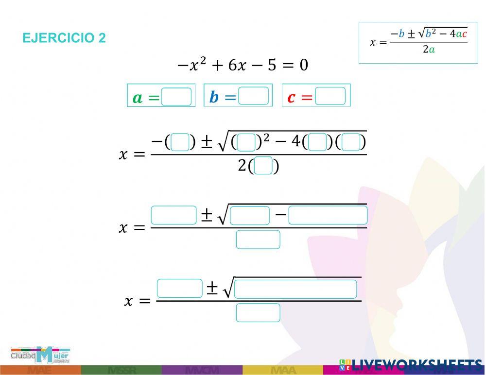 Fórmula cuadrática o general