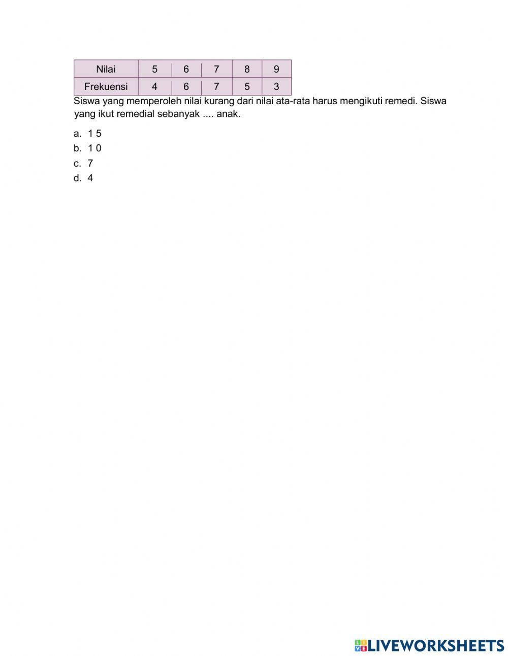 PAT ganjil matematika