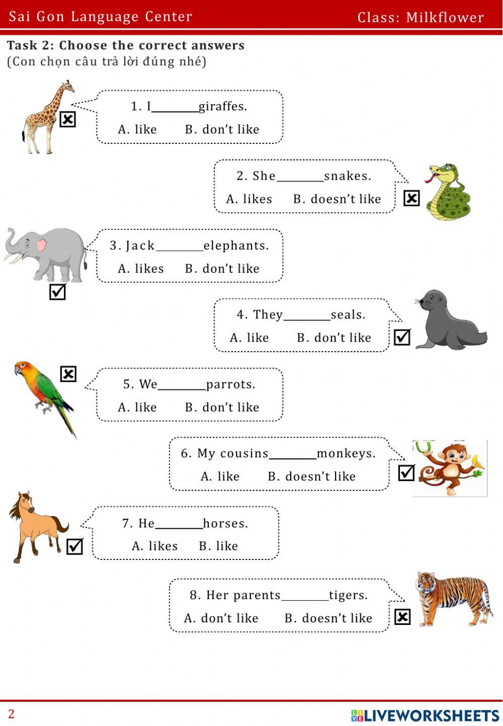 FFs1. Unit 11: I like monkey!
