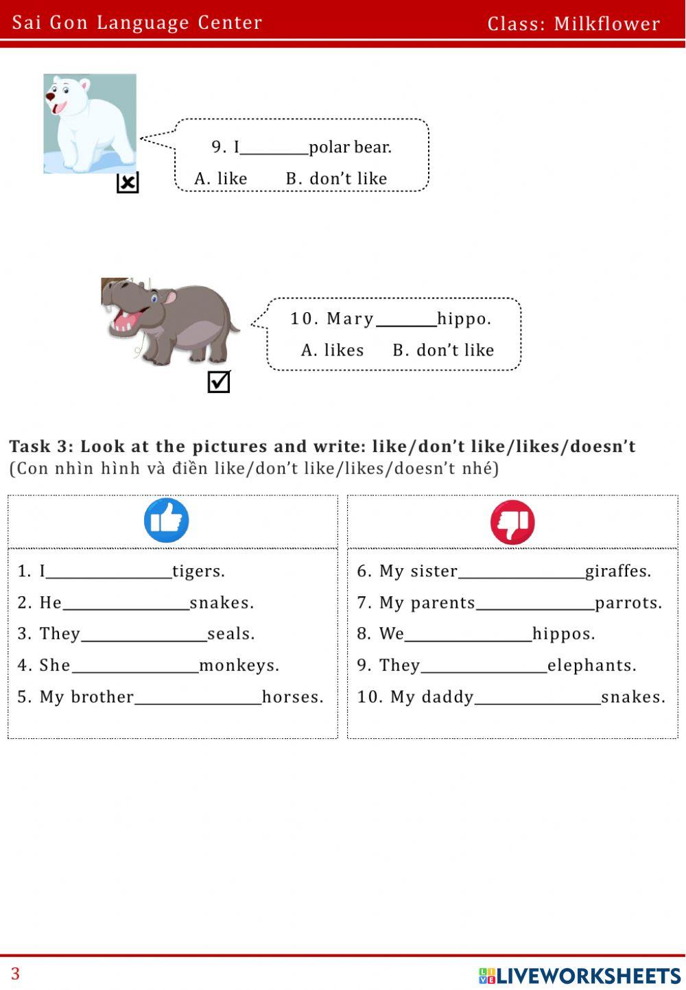 FFs1. Unit 11: I like monkey!